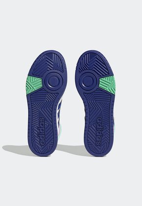 Tenis Basketball Blanco-Azul-Verde Menta adidas Performance Hoops 3.0 Mid