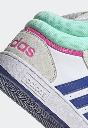 Tenis Basketball Blanco-Azul-Verde Menta adidas Performance Hoops 3.0 Mid