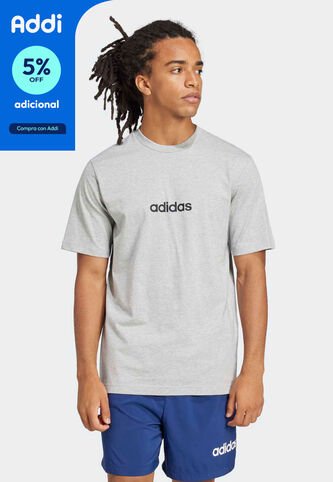 Camiseta adidas Sportswear Essentials Linear Gris adidas Performance