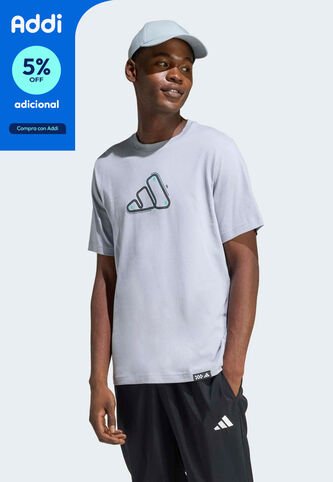 Camiseta adidas Sportswear Graphic Motorsport Track Gris adidas Performance