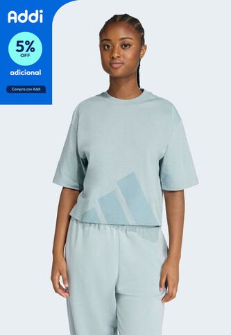 Camiseta adidas Sportswear Essentials Boyfriend Verde adidas Performance