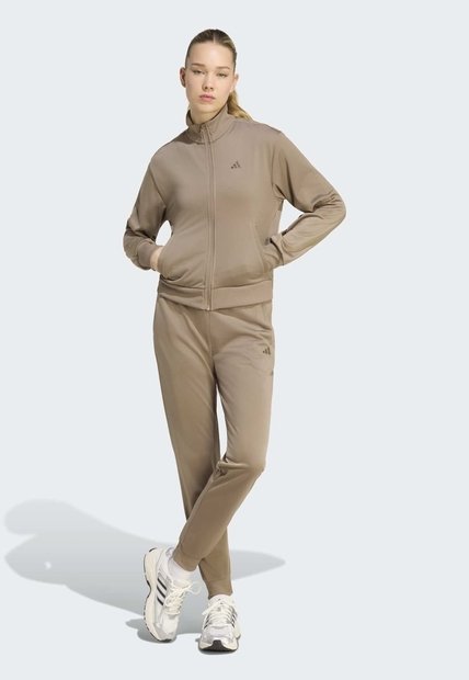 Conjunto adidas Sportswear Essentials Feel Cozy Caqui