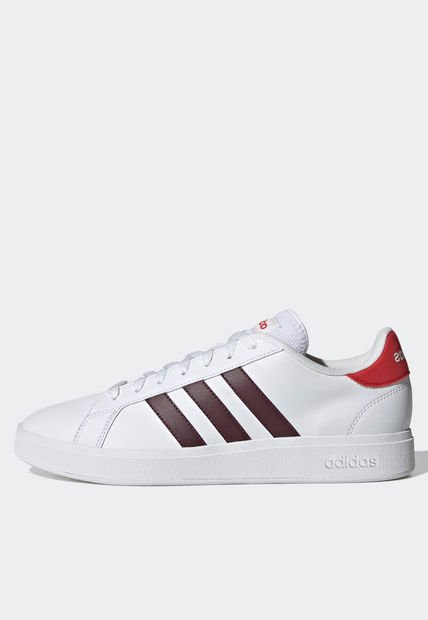 Tenis Lifestyle Blanco-Vino-Rojo adidas Sportswear Grand Court Base 2.0