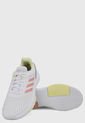 Tenis Lifestyle Blanco-Rosa-Amarillo adidas Performance Courtmash de adidas Performance