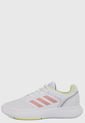 Tenis Lifestyle Blanco-Rosa-Amarillo adidas Performance Courtmash de adidas Performance