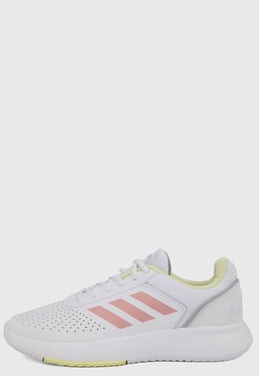 Tenis Lifestyle Blanco-Rosa-Amarillo adidas Performance Courtmash