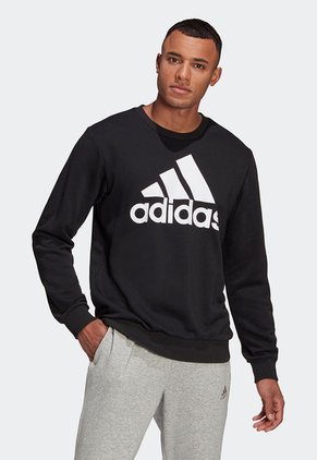 Buzo Negro-Blanco adidas Performance Essentials Logo Grande