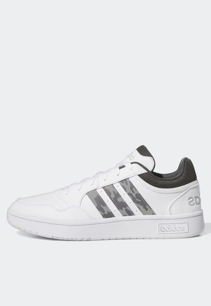 Tenis Lifestyle Blanco-Verde-Gris adidas Sportswear Hoops 3.0 Low Classic Vintage