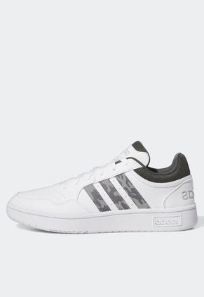 Tenis Lifestyle Blanco-Verde-Gris adidas Sportswear Hoops 3.0 Low Classic Vintage