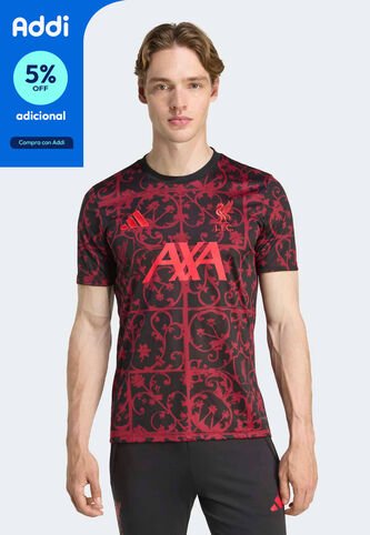 Camiseta adidas Prepartido del Liverpool FC 25/26 Negro adidas Performance