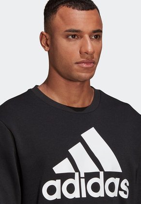 Buzo Negro-Blanco adidas Performance Essentials Logo Grande
