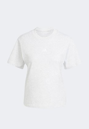 Camiseta Gris Claro-Blanco adidas Sportswear Essentials