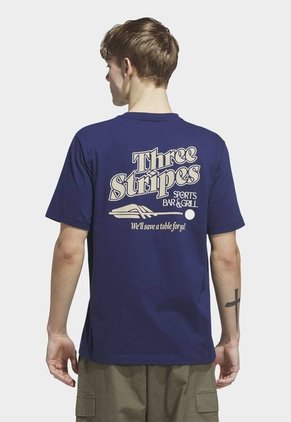 Camiseta adidas Sportswear Graphic Sports Bar Pool Azul