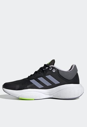 Tenis Running Negro-Gris-Verde Neón adidas Performance Response