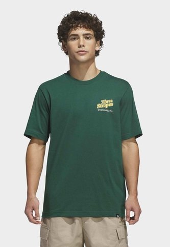 Camiseta adidas Sportswear Graphic Sports Bar Pool Verde adidas Performance