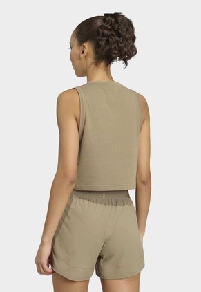 Camiseta Training Sin Mangas adidas Performance Essentials Boxy Caqui
