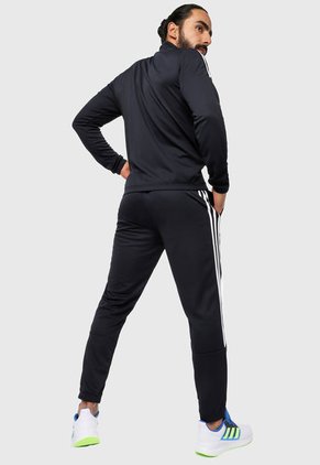 Sudadera Azul Oscuro -Blanco adidas Performance Team Sport