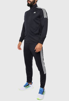 Sudadera Azul Oscuro -Blanco adidas Performance Team Sport