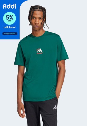 Camiseta adidas Sportswear Pizza Graphic Tee Verde adidas Performance