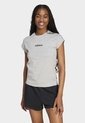 Camiseta adidas Sportswear Essentials Linear Gris de adidas Performance