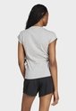 Camiseta adidas Sportswear Essentials Linear Gris de adidas Performance