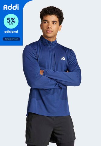 Camiseta Manga Larga adidas Performance Essentials Azul adidas Performance