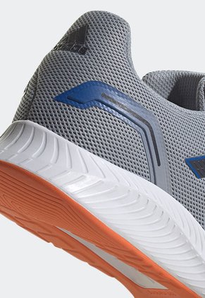 Tenis Running Gris-Azul-Blanco adidas Performance Run Falcon 2.0