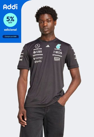Camiseta adidas Performance Mercedes  AMG Petronas F1 Team Piloto Negro adidas Performance