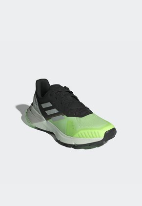 Tenis Trail Running Amarillo Neón-Negro-Gris adidas Performance Terrex Soulstride