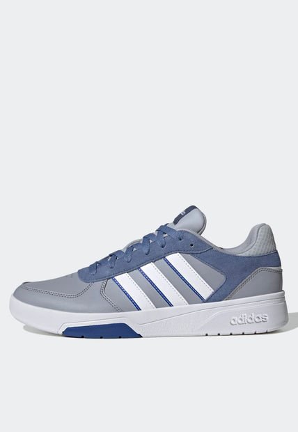 Tenis Lifestyle Gris-Blanco-Azul adidas Performance Courtbeat