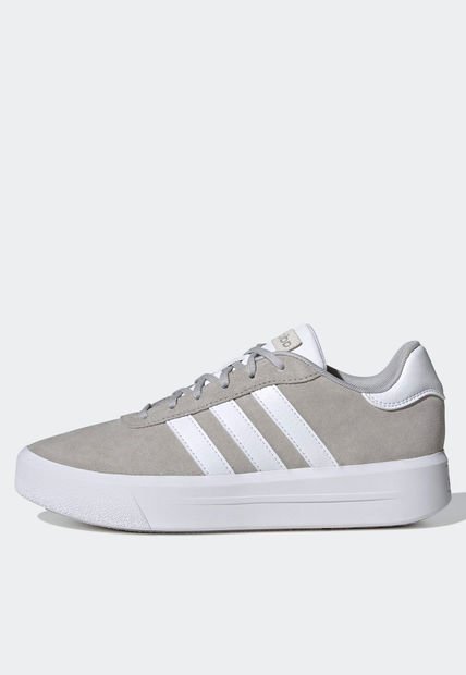 Tenis Lifestyle Gris-Blanco adidas Performance Court Silk