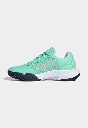 Tenis para Tennis Verde Menta-Blanco-Plateado adidas Performance GameCourt 2