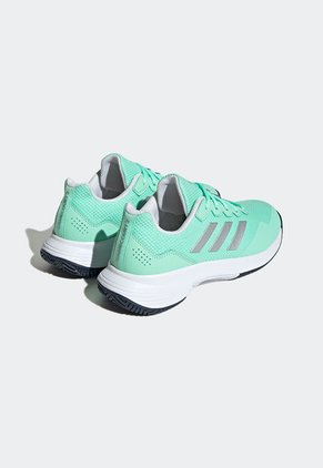 Tenis para Tennis Verde Menta-Blanco-Plateado adidas Performance GameCourt 2