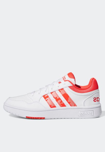 Tenis Lifestyle Blanco-Coral-Crema adidas Performance Hoops 3.0