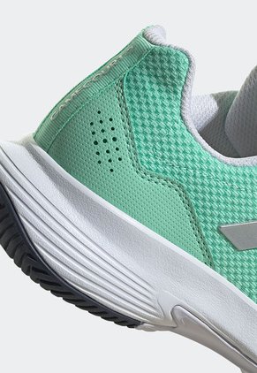 Tenis para Tennis Verde Menta-Blanco-Plateado adidas Performance GameCourt 2