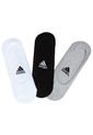 Trio Calcetines Blanco-Gris-Negro adidas Per W Inv T 3PP de adidas Performance