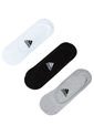Trio Calcetines Blanco-Gris-Negro adidas Per W Inv T 3PP de adidas Performance