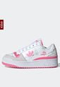 Tenis Lifestyle Blanco-Gris-Fucsia adidas Originals Forum Bold x Hello Kitty & Friends de adidas Performance