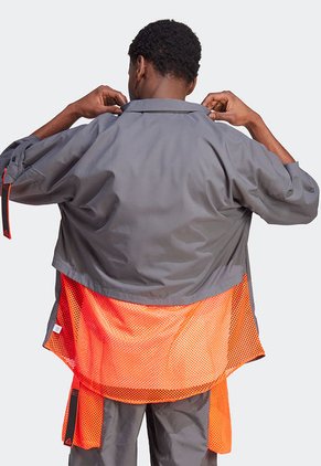 Camisa Gris-Naranja Neón adidas Performance City Escape Premium