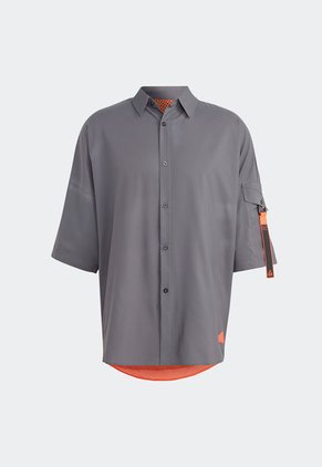Camisa Gris-Naranja Neón adidas Performance City Escape Premium