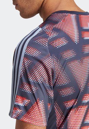 Camiseta Azul Navy-Celeste-Rojo adidas Performance Visitante Tiro