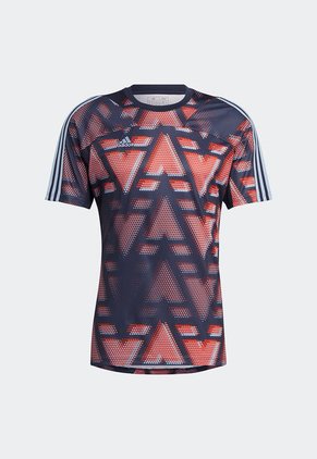 Camiseta Azul Navy-Celeste-Rojo adidas Performance Visitante Tiro