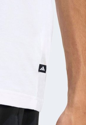 Camiseta adidas Sportswear Graphic Summer Slide Trim Blanco