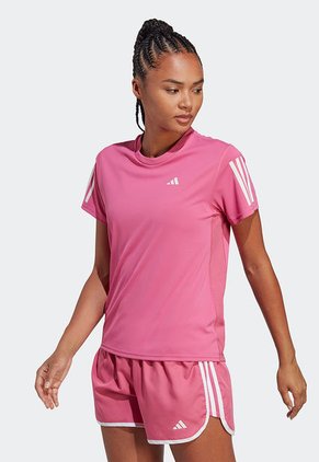 Camiseta Fucsia-Blanco adidas Performance Own The Run