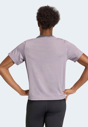 Camiseta adidas Performance Workout Essentials Lila
