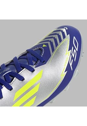 Guayos Adidas Kids F50 Club FG/MG-Plateado/Azules