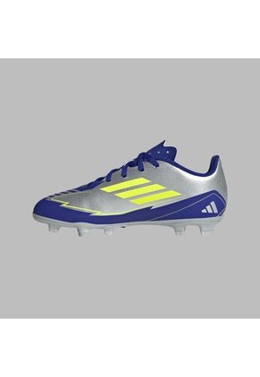 Guayos Adidas Kids F50 Club FG/MG-Plateado/Azules