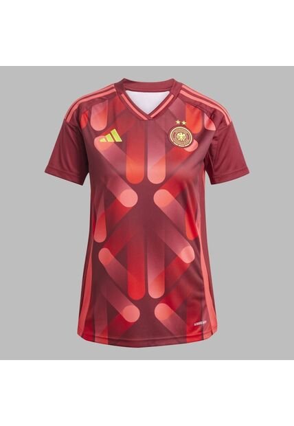 Camiseta Adidas Mujer 2da Alemania 25 (Equipo Femenino)-Rojo