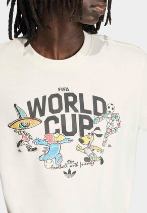 Camiseta adidas Originals Copa Mundial de la FIFA 26 Group Mascot Marfil