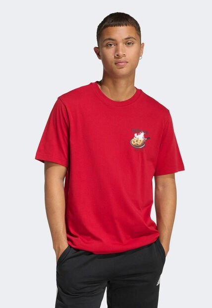 Camiseta adidas Sportswear Snack Cookie Graphic Rojo